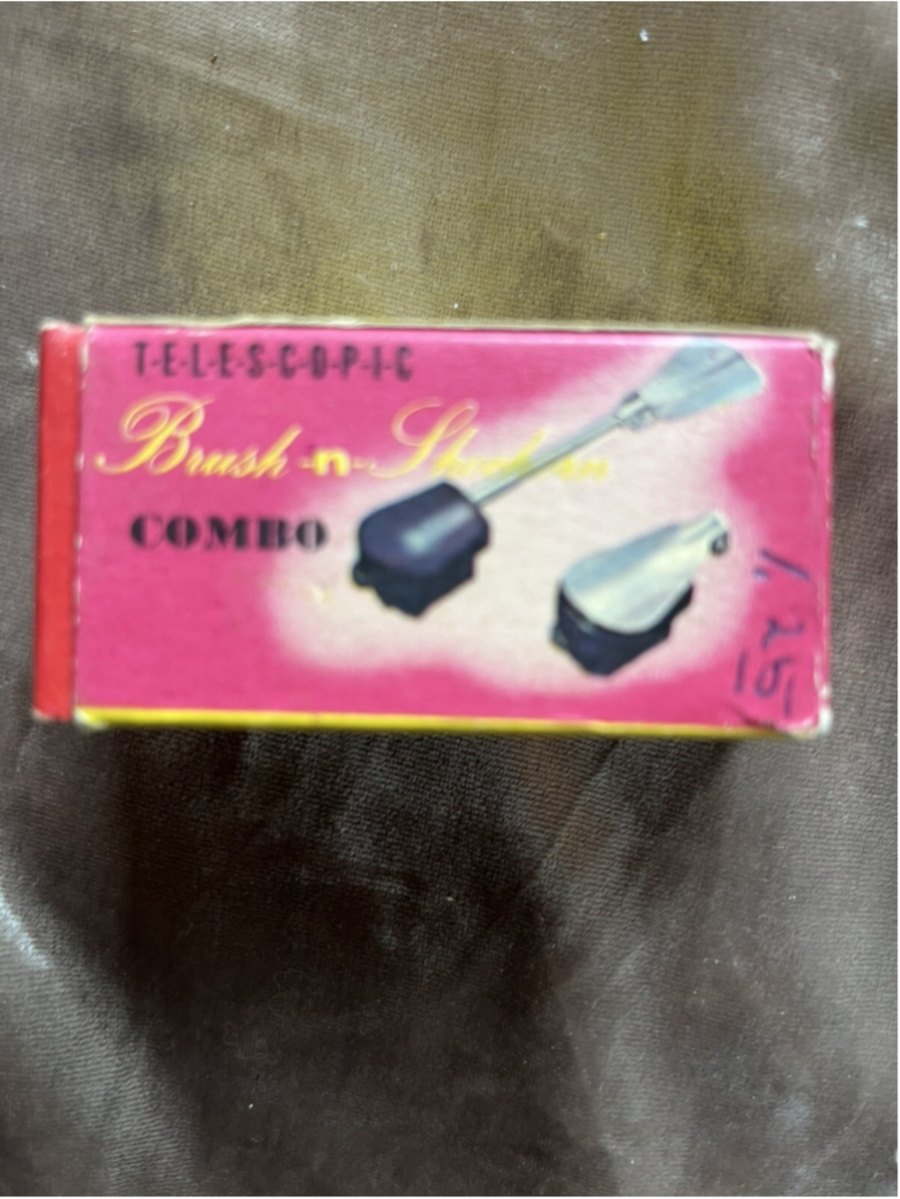 Folding Shoe Horn and Clothes Lint Brush Combination in Original Box Japan NEW